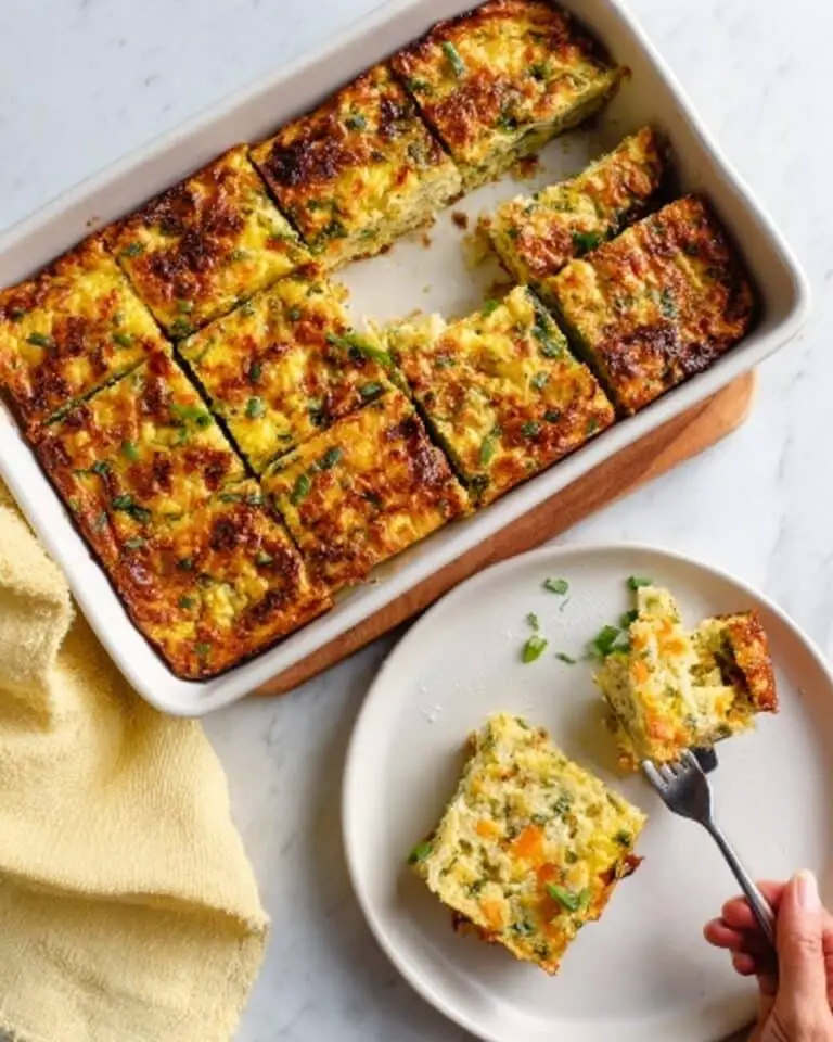 Hearty Breakfast Casserole with Roasted Potatoes, Veggies, and Cheddar Recipe