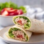 Tuna Wrap Recipe with Walnuts, Celery, and Fresh Veggies Recipe