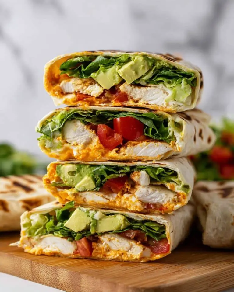 Healthy Chicken Avocado Wraps Recipe