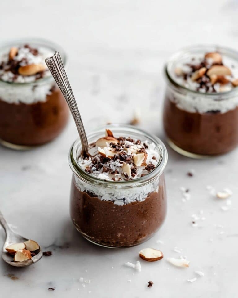 Chocolate Chia Pudding with Cocoa and Toppings Recipe