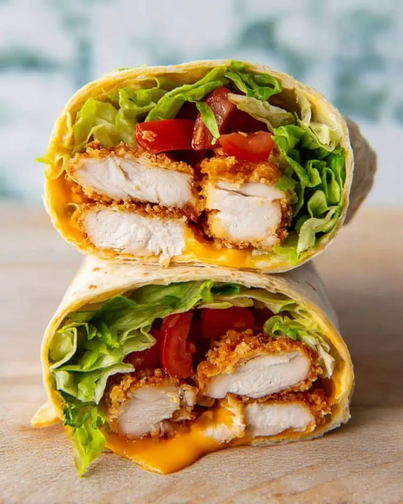 Healthy Crispy Chicken Wrap Recipe