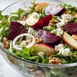 Tasty Beet and Arugula Salad with Goat Cheese