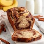 Cinnamon Swirled Banana Bread Recipe