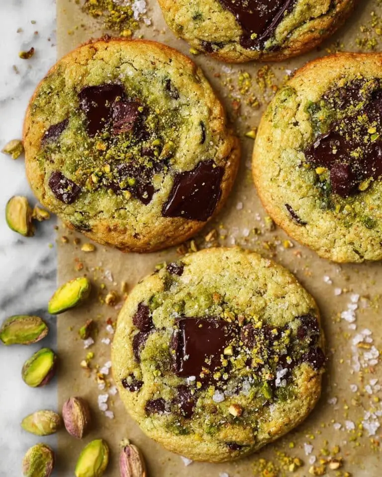 Salted Pistachio Chocolate Chunk Cookies Recipe