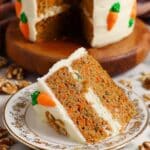 Carrot Cake with Fluffy Cream Cheese Frosting Recipe