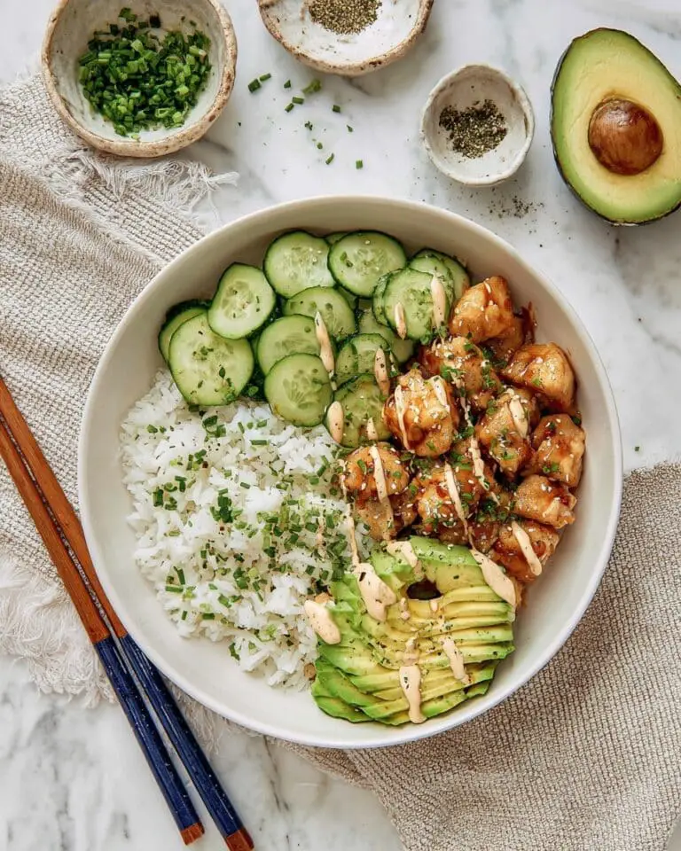 Spicy Salmon Bowls with Coconut Rice Recipe