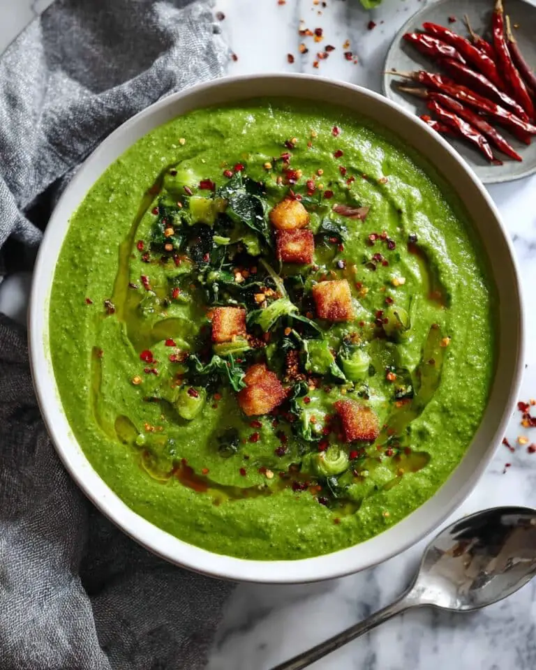 Spinach Curry Sauce with Crispy Tofu Recipe