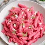 Creamy Beetroot Pasta with Feta Recipe