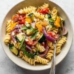 Roasted Veggie Pasta with Feta Recipe