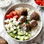 Greek Turkey Meatballs with Tzatziki Recipe
