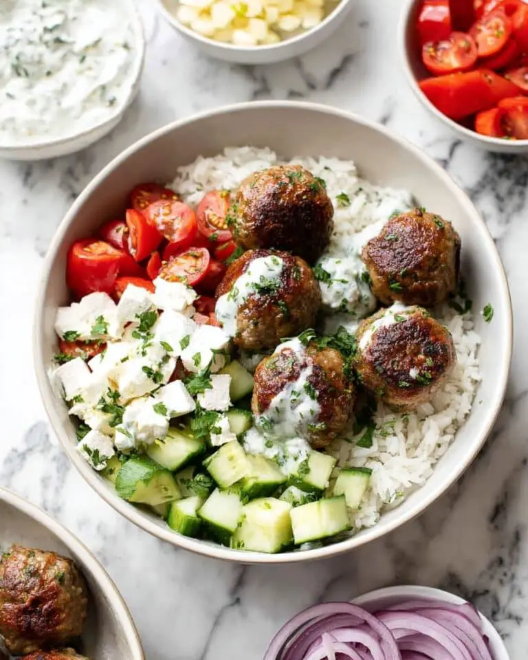 Greek Turkey Meatballs with Tzatziki Recipe