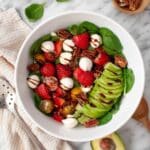 Strawberry Salad with Balsamic and Basil Recipe