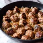 Juicy Lamb Meatballs with Caramelized Onions Recipe