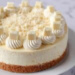 White Chocolate Cheesecake {No Bake Recipe} Recipe