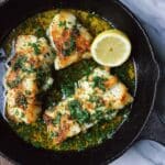 Baked Cod with Lemon, Garlic, and Spiced Flour Recipe