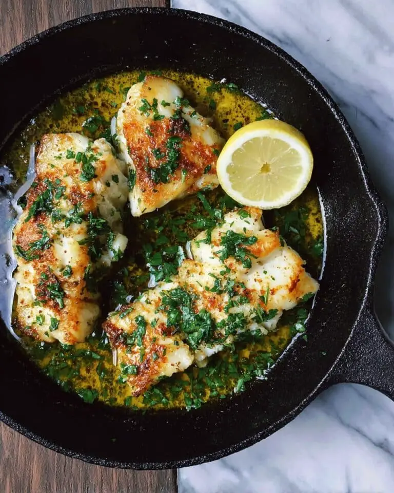 Baked Cod with Lemon, Garlic, and Spiced Flour Recipe