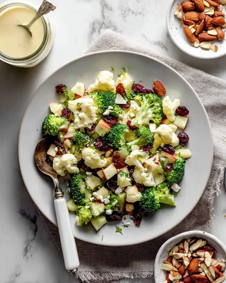 Apple Broccoli Cauliflower Salad Recipe