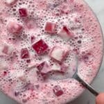 Vibrant Dragonfruit Sago Dessert with Coconut and Tapioca Pearls Recipe