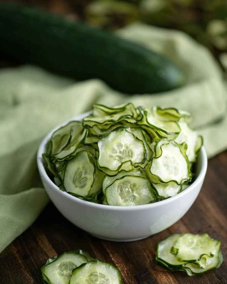 Baked Cucumber Chips Recipe