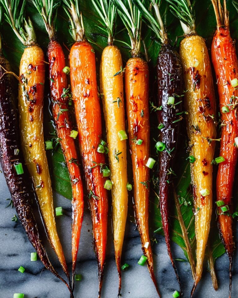 Glazed Roast Carrots with Balsamic, Rosemary, and Brown Sugar Recipe