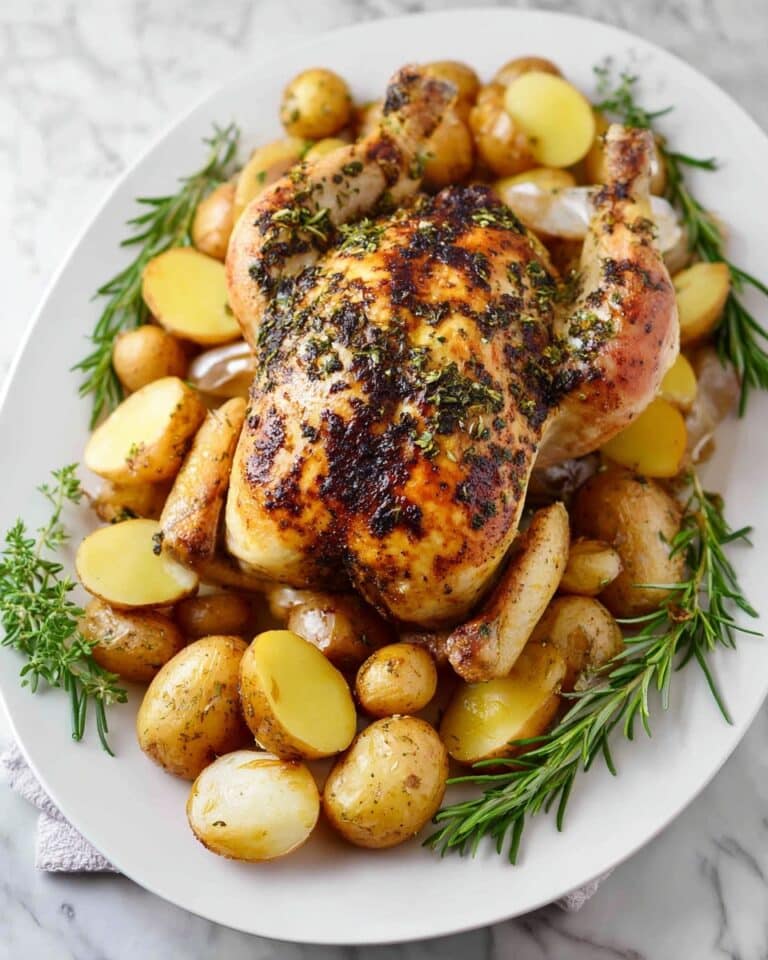 Dutch Oven Whole Roast Chicken with Lemon, Rosemary, and Garlic Recipe
