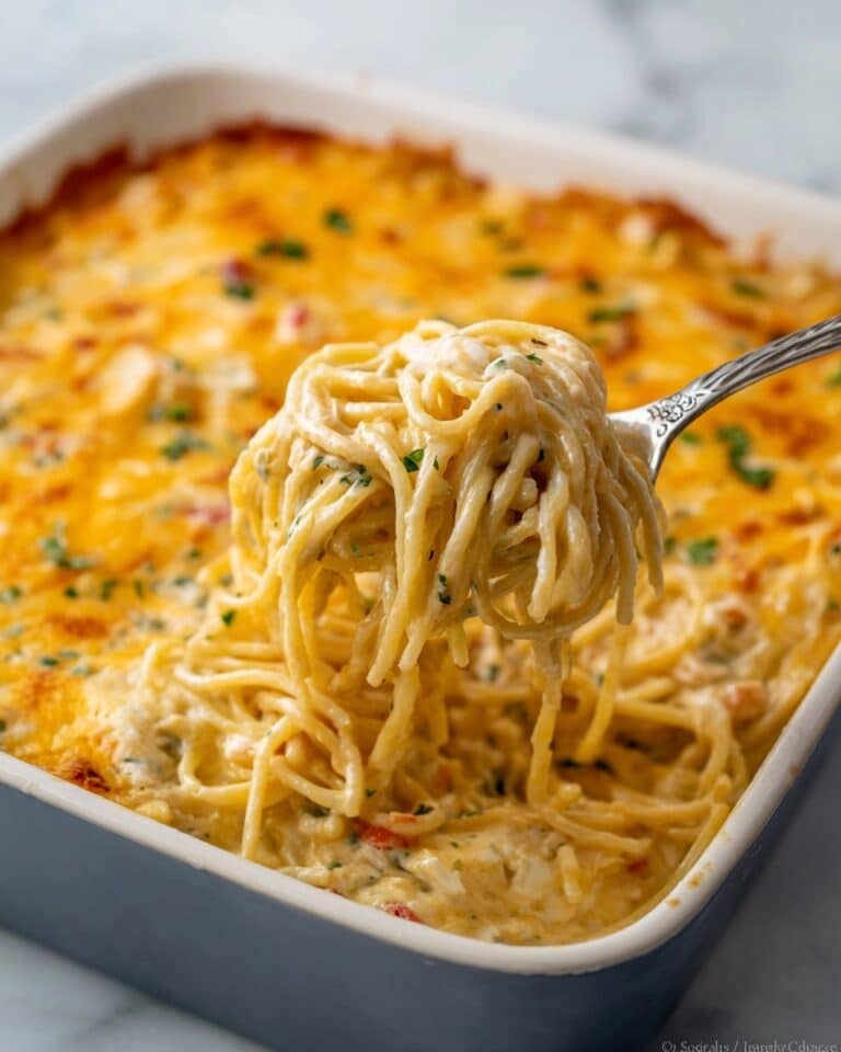 Creamy Chicken Spaghetti Casserole Recipe