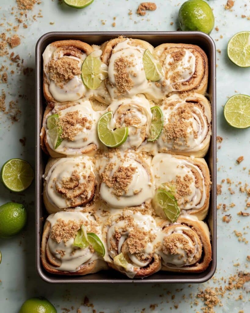 Key Lime Pie Rolls with Graham Cracker Crust Recipe