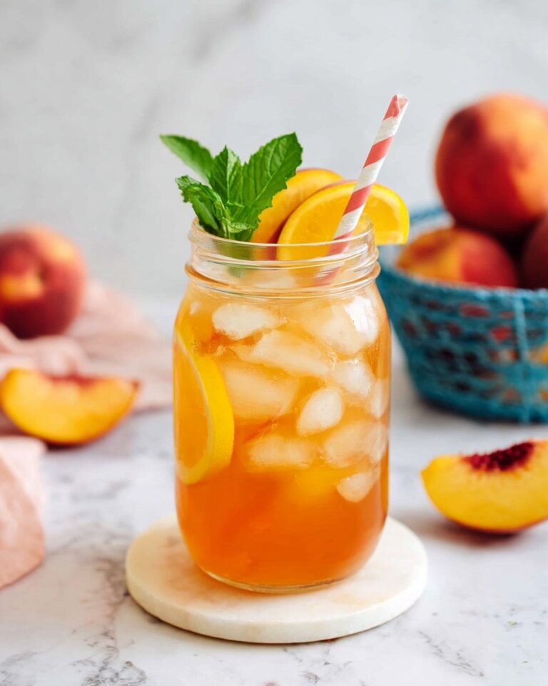 Easy Peach Lemonade with Fresh Peaches Recipe