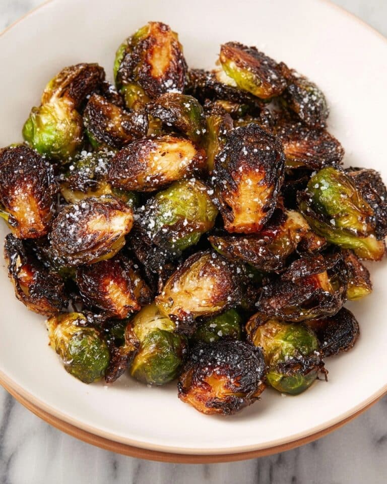 Super Crispy Roasted Brussels Sprouts with Honey and Garlic Recipe