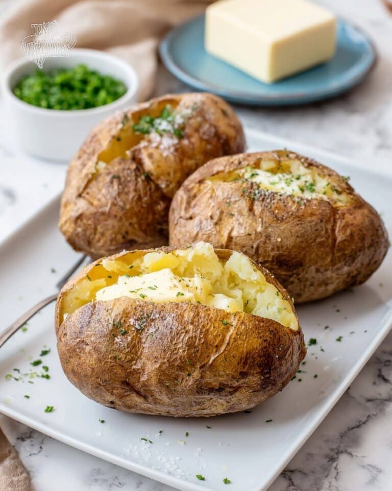 Oven Baked Russet Potatoes Recipe