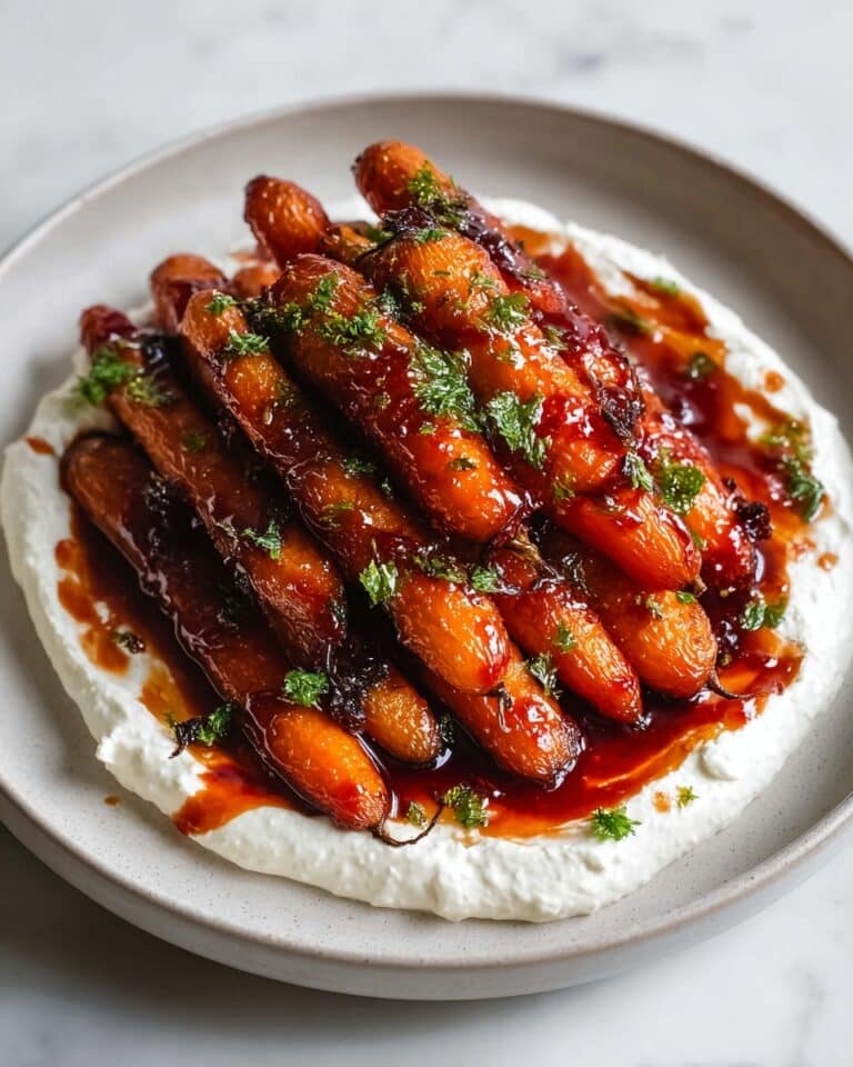 Harissa Roasted Carrots with Whipped Feta Recipe