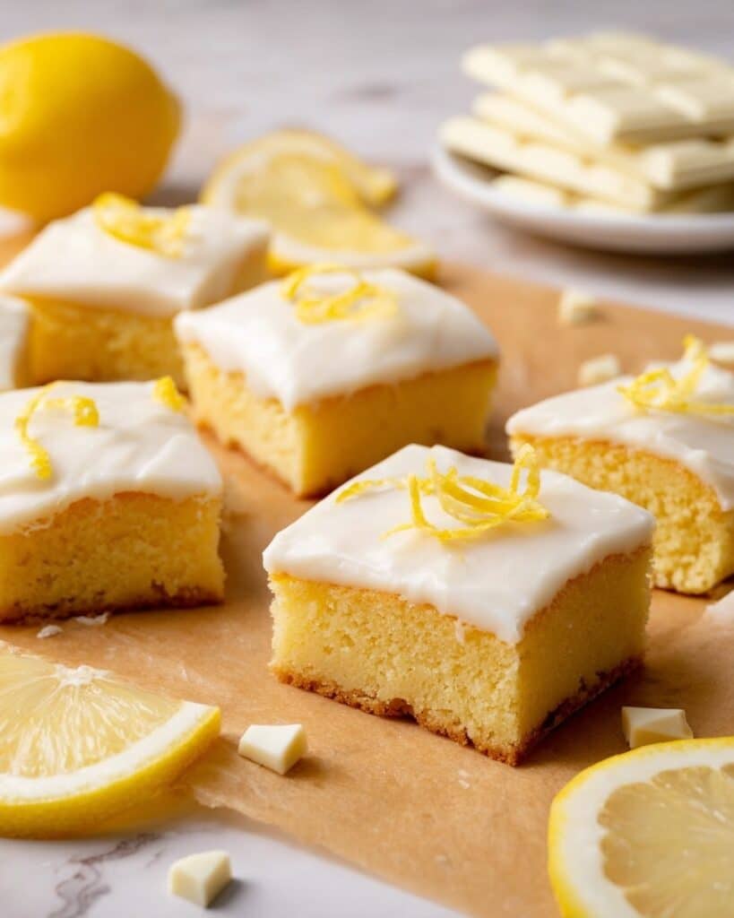 Lemon Brownies with Lemon Glaze Recipe
