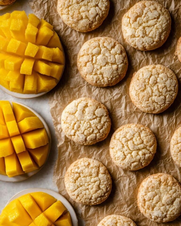 Mango Cookies with Dried and Freeze-Dried Mango Bits Recipe