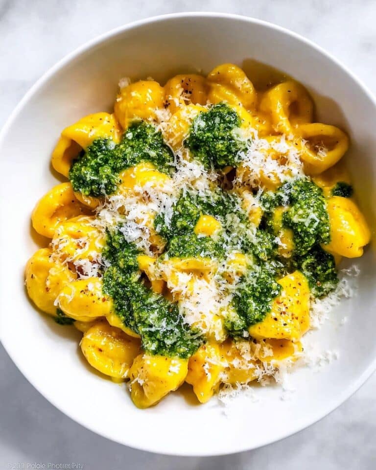 Creamy Carrot Pasta with Pesto and Carrot Top Greens Recipe