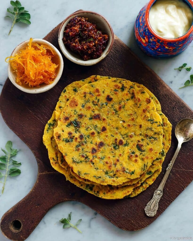 Multigrain Moringa Thepla Recipe