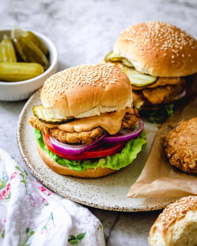 Spicy Chicken Burgers with Chipotle Aioli Recipe