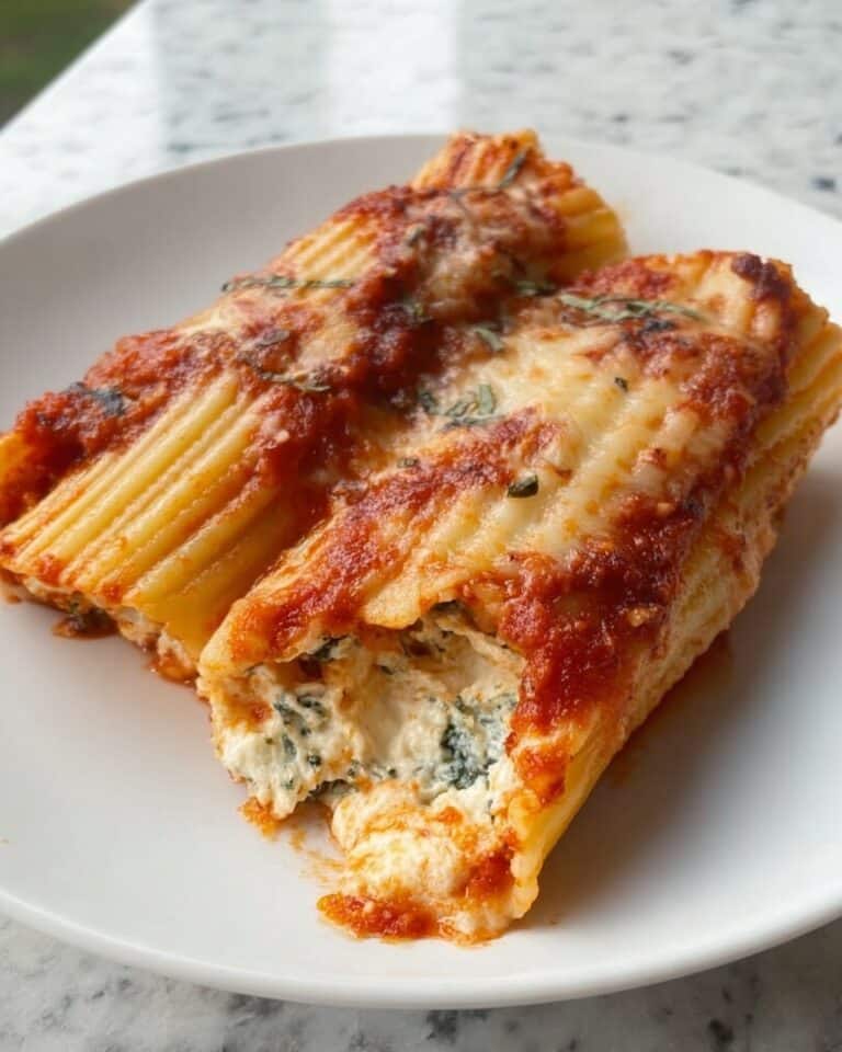 Spinach and Cheese Manicotti Recipe
