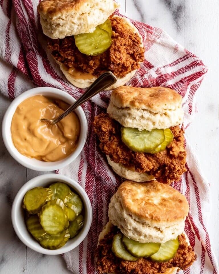 Fried Chicken Biscuits With Hot Honey Butter Recipe