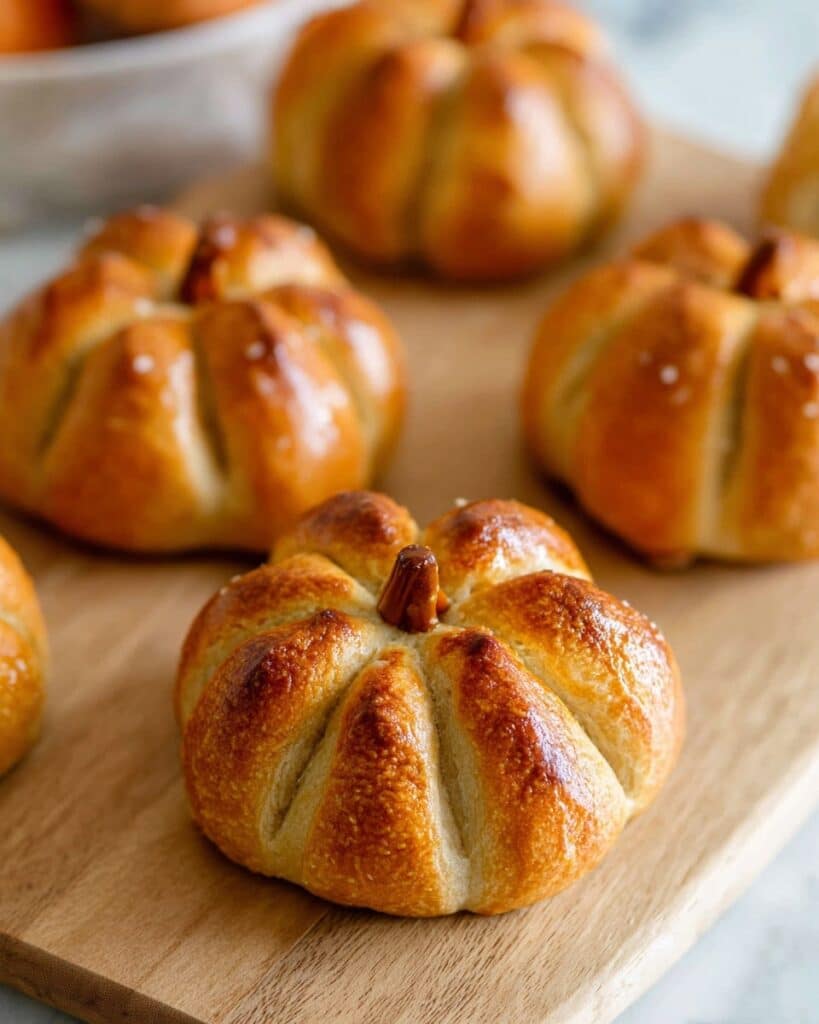 Puff Pastry Mini Brie Pumpkins Recipe