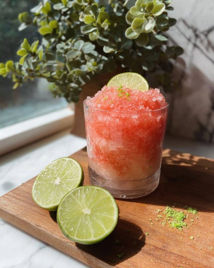 Refreshing Watermelon Shaved Ice with Honey and Lime Recipe