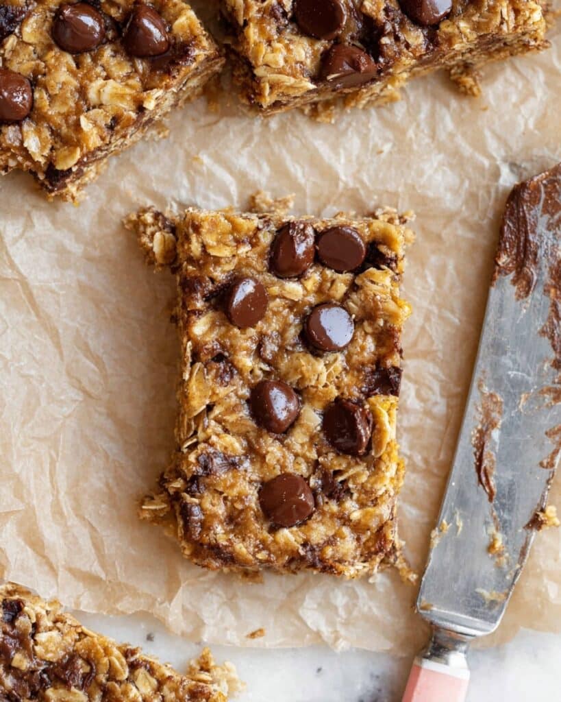 Banana Oatmeal Chocolate Chip Bars Recipe