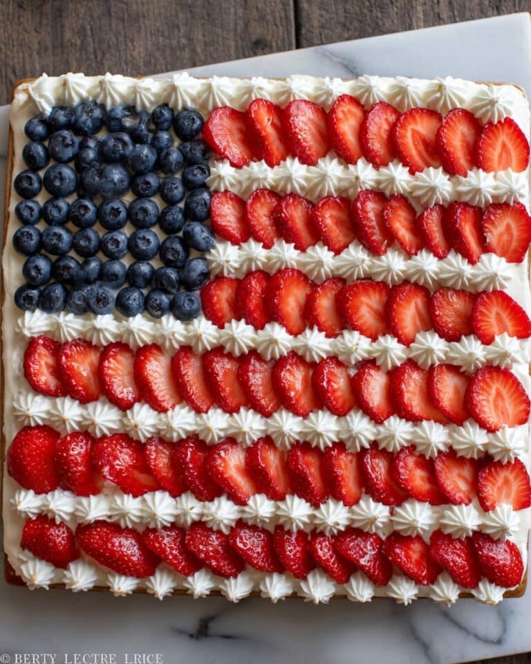 Sugar Cookie Flag Fruit Pizza Recipe