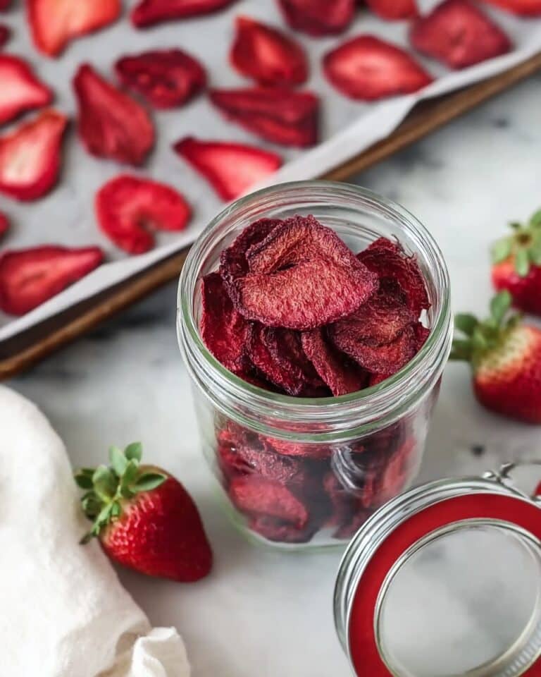 Oven Dried Strawberries Recipe