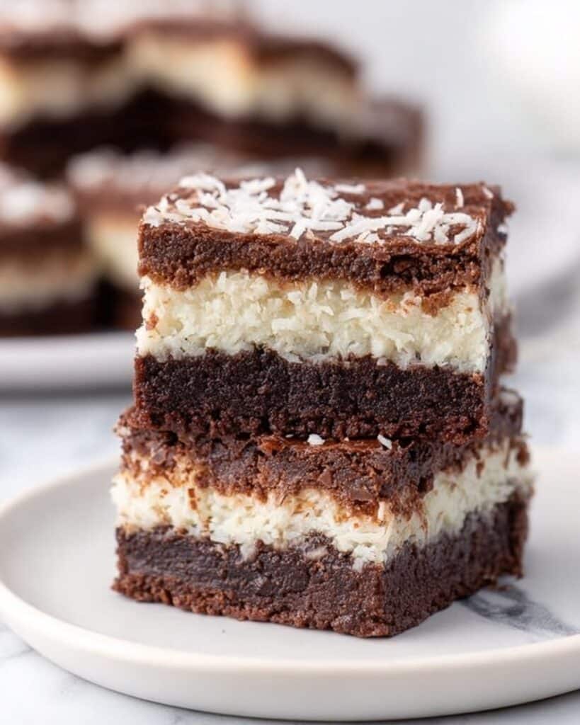 Coconut Stuffed Brownies Recipe