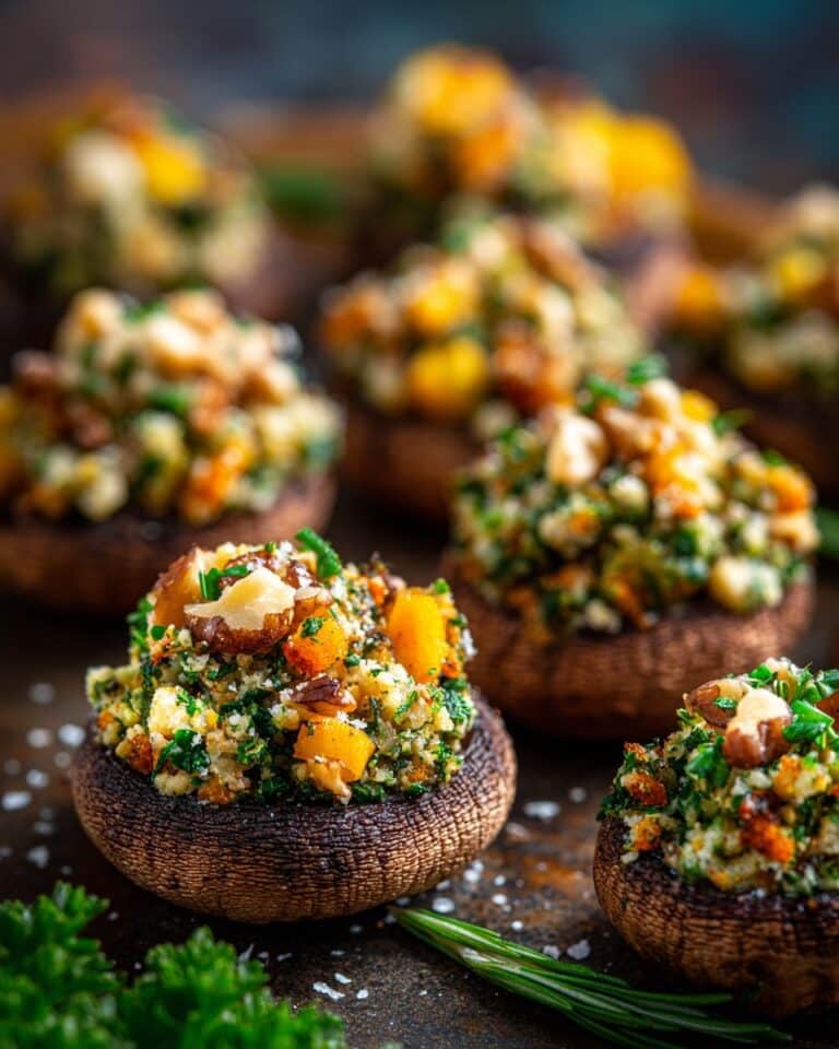 Spinach and Feta Stuffed Mushrooms Recipe