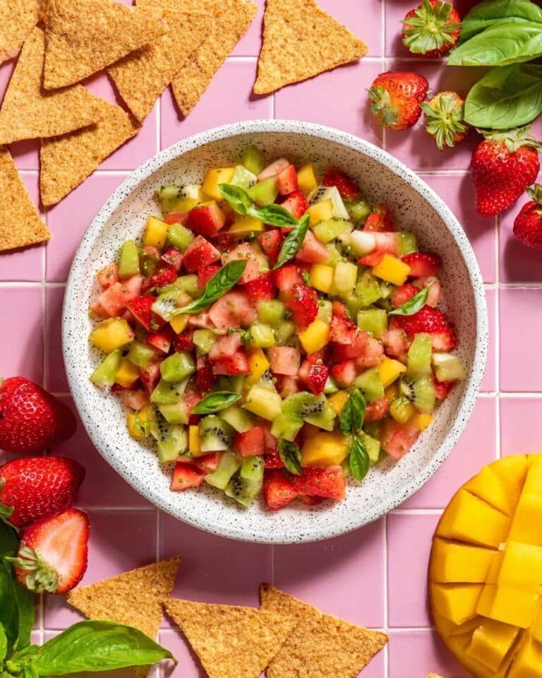 Fresh Fruit Salsa with Cinnamon Sugar Chips Recipe
