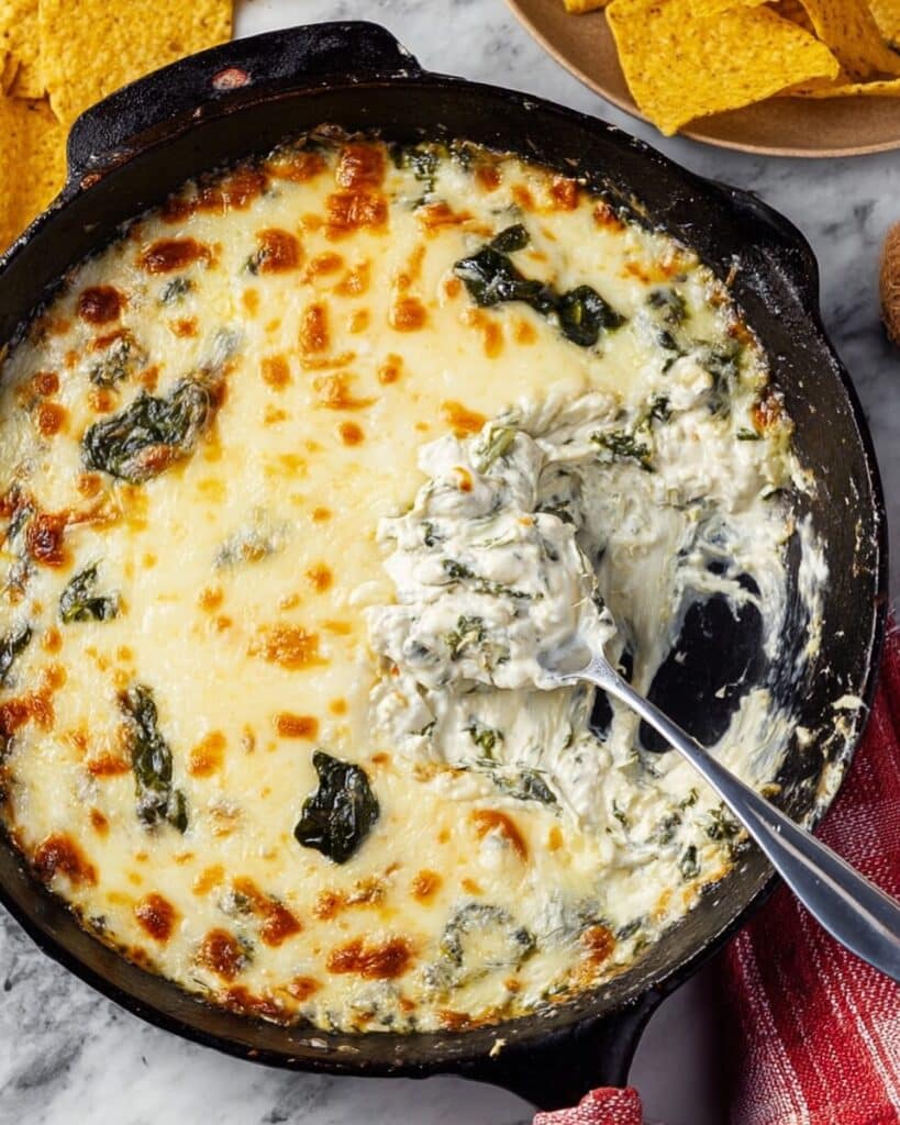 Spinach Artichoke Dip without Mayonnaise Recipe