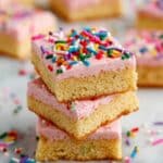 Sugar Cookie Bars with Vanilla and Almond Frosting Recipe
