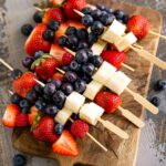 Red, White, and Blue Fruit Kabobs