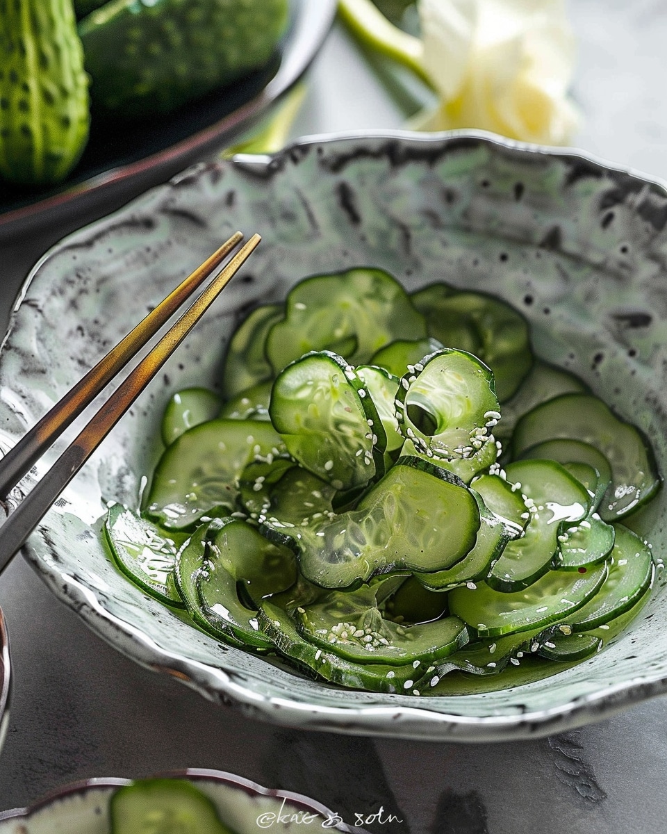 Japanese Cucumber Salad {Sunomono}